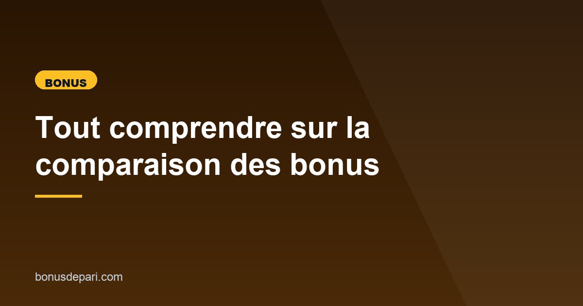 Illustration de l'article consacré à la comparaison des bonus de paris